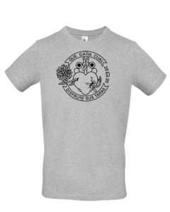 Camiseta hombre logo negro